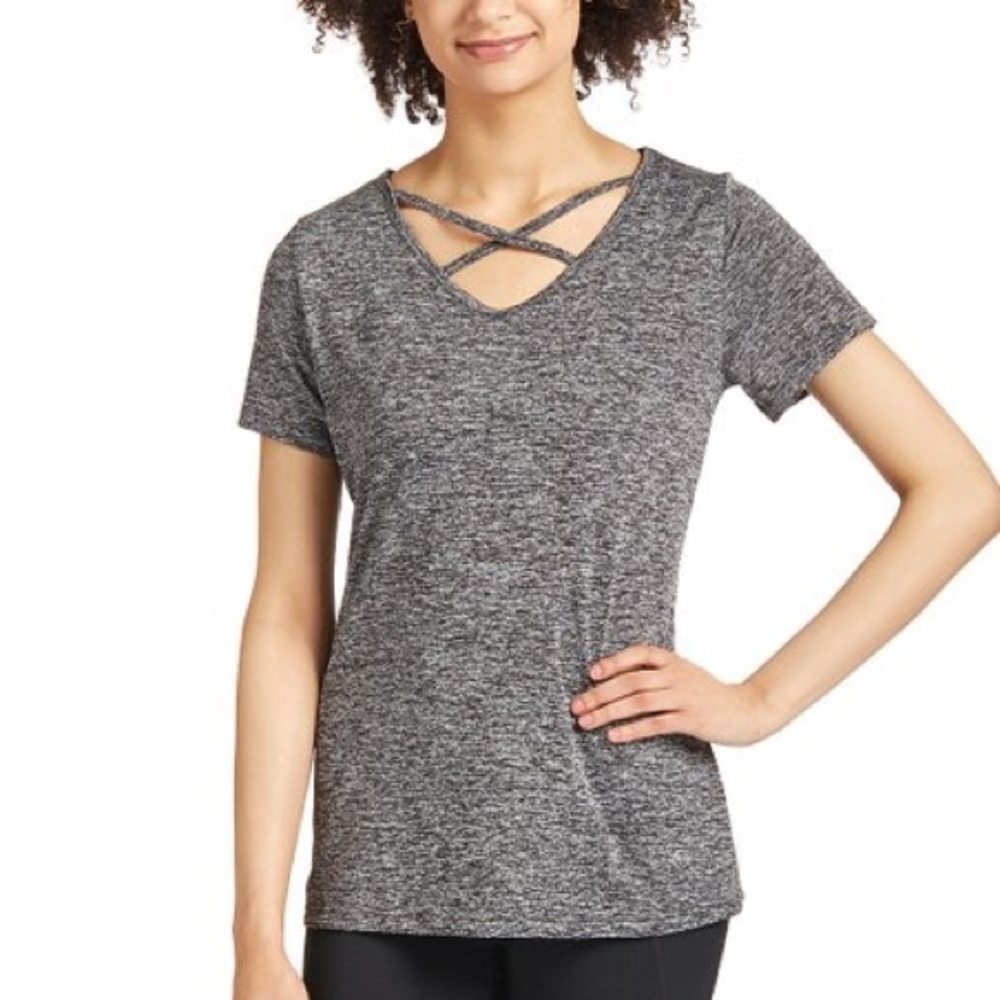 NWT Strappy Front V-Neck Top
